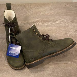 Birkenstock Bryson Shearling Hunter Green Women Size 7 EURO 38